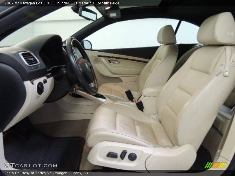 Thunder Blue Metallic / Cornsilk Beige 2007 Volkswagen Eos 2.0T