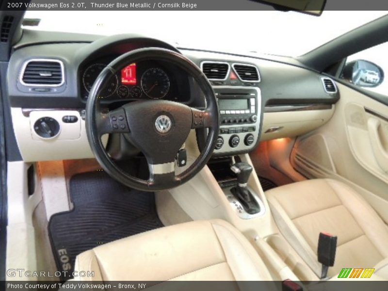 Thunder Blue Metallic / Cornsilk Beige 2007 Volkswagen Eos 2.0T