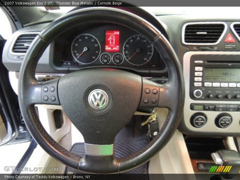 Thunder Blue Metallic / Cornsilk Beige 2007 Volkswagen Eos 2.0T