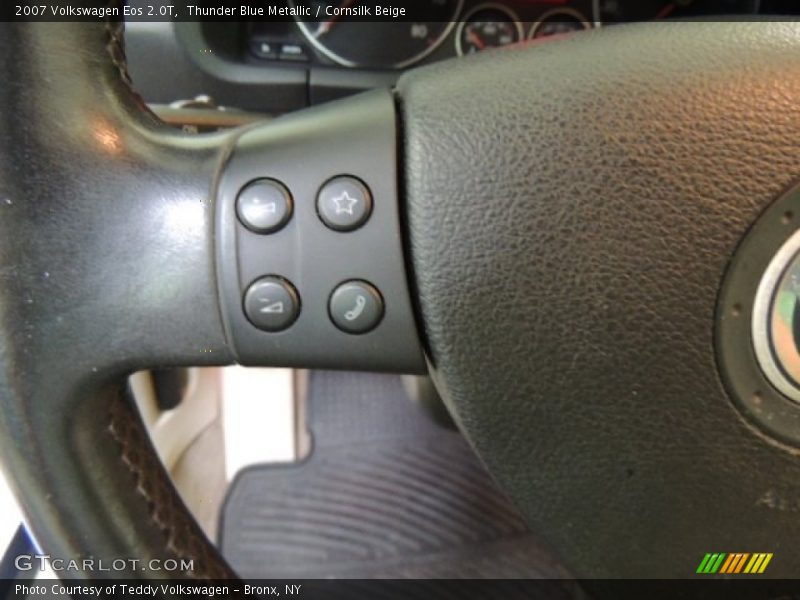 Thunder Blue Metallic / Cornsilk Beige 2007 Volkswagen Eos 2.0T