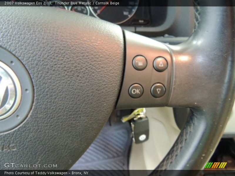 Thunder Blue Metallic / Cornsilk Beige 2007 Volkswagen Eos 2.0T