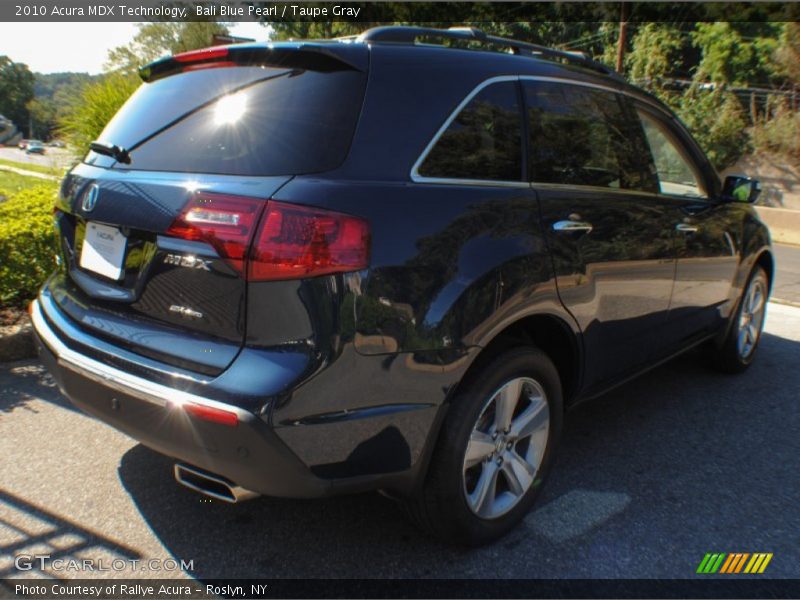 Bali Blue Pearl / Taupe Gray 2010 Acura MDX Technology