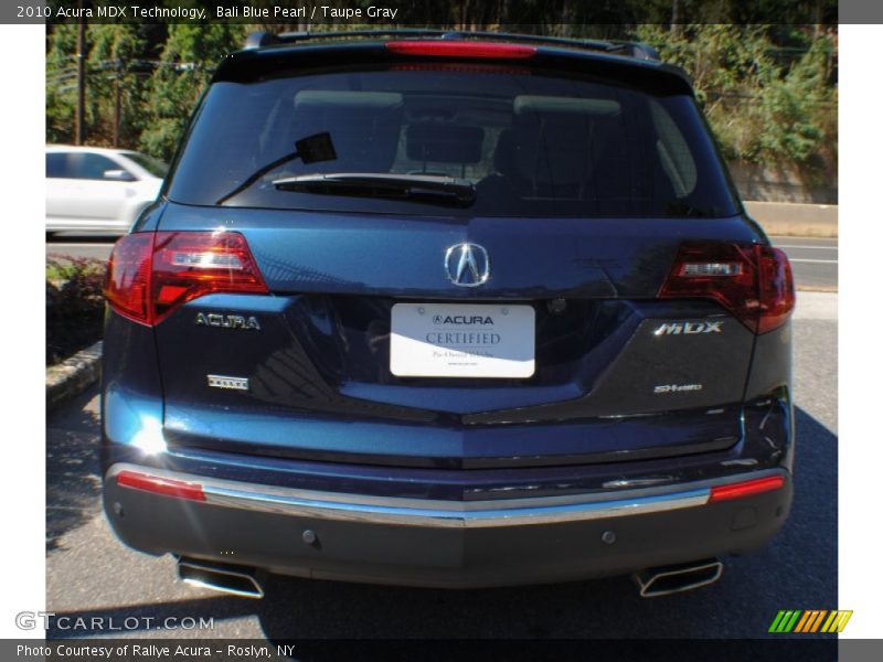 Bali Blue Pearl / Taupe Gray 2010 Acura MDX Technology