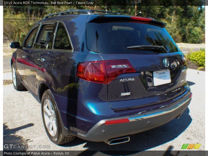 Bali Blue Pearl / Taupe Gray 2010 Acura MDX Technology
