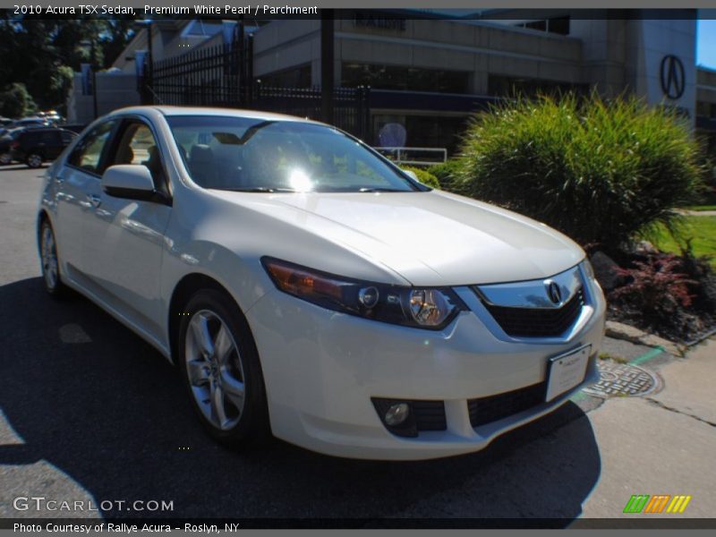 Premium White Pearl / Parchment 2010 Acura TSX Sedan