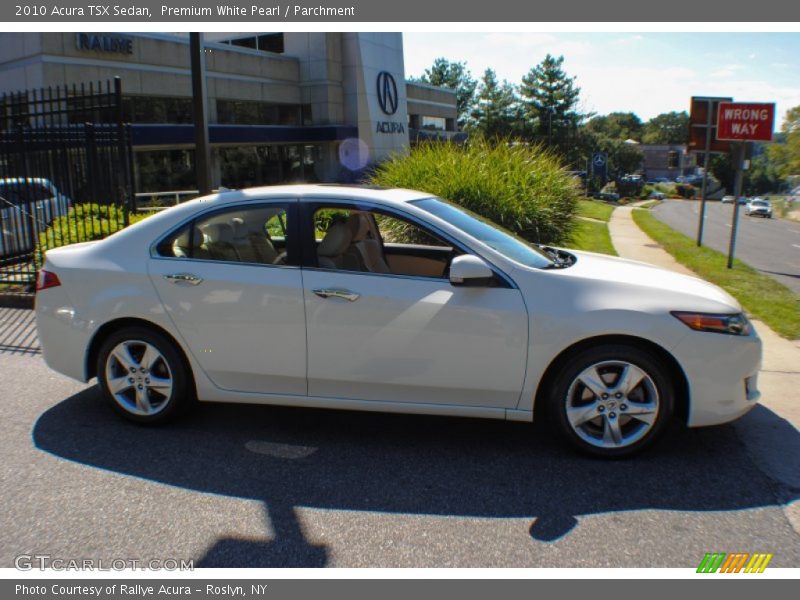 Premium White Pearl / Parchment 2010 Acura TSX Sedan
