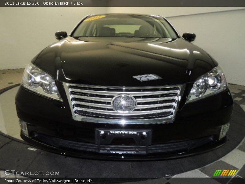Obsidian Black / Black 2011 Lexus ES 350