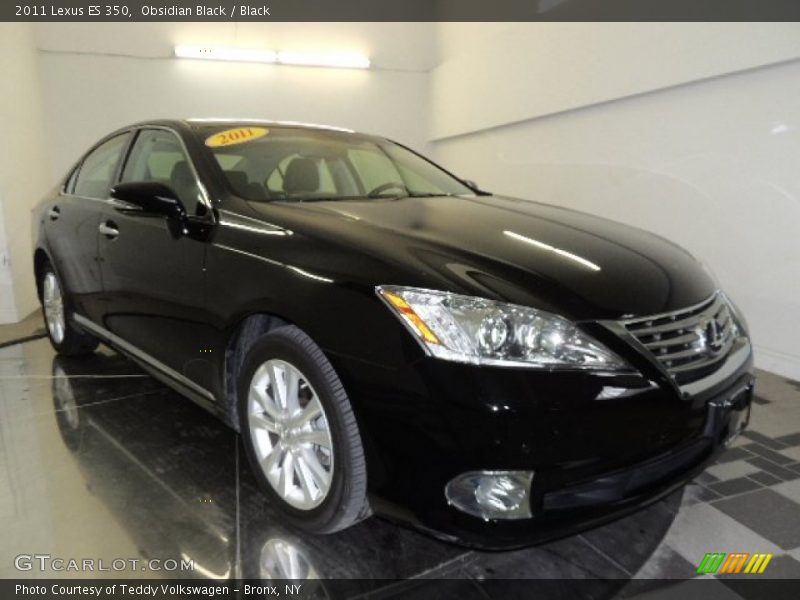 Obsidian Black / Black 2011 Lexus ES 350