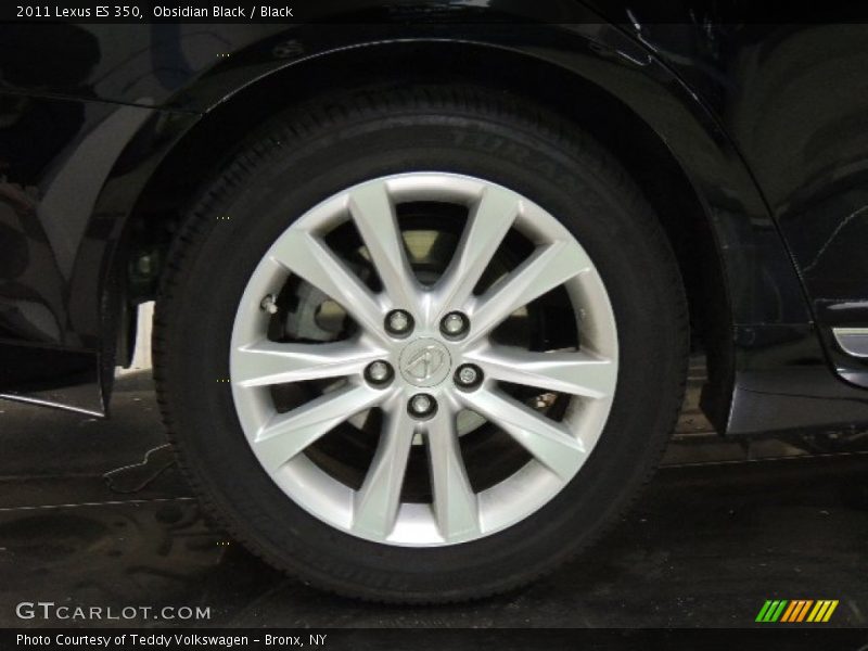 Obsidian Black / Black 2011 Lexus ES 350