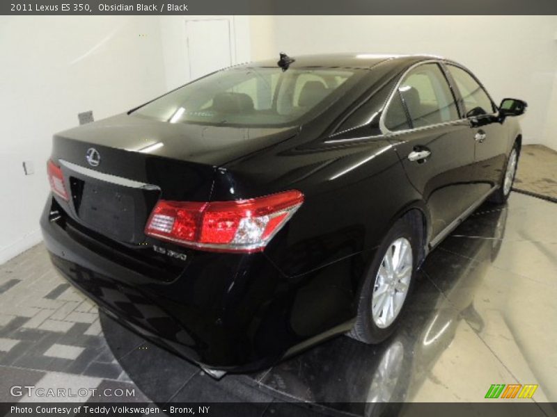 Obsidian Black / Black 2011 Lexus ES 350