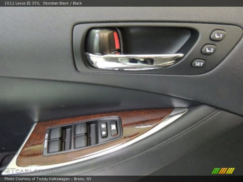 Obsidian Black / Black 2011 Lexus ES 350