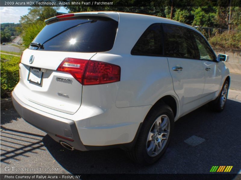 Aspen White Pearl / Parchment 2009 Acura MDX Technology