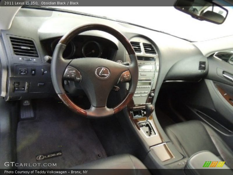 Obsidian Black / Black 2011 Lexus ES 350