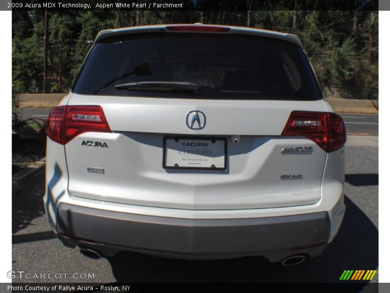 Aspen White Pearl / Parchment 2009 Acura MDX Technology
