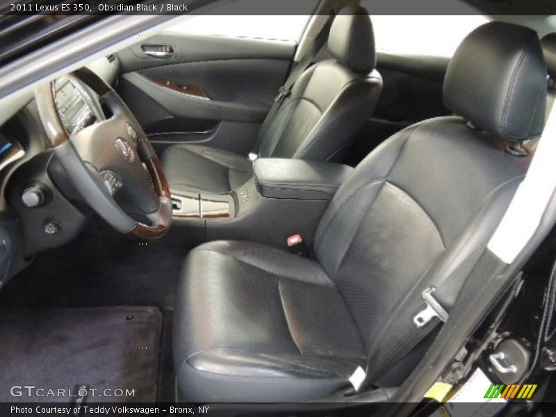 Obsidian Black / Black 2011 Lexus ES 350