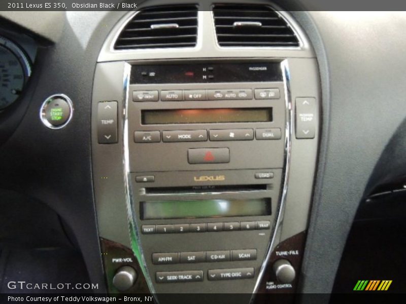 Obsidian Black / Black 2011 Lexus ES 350