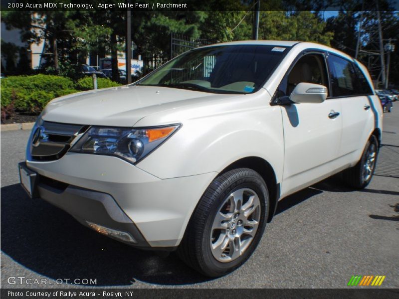 Aspen White Pearl / Parchment 2009 Acura MDX Technology