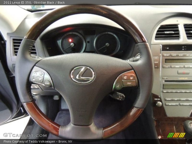 Obsidian Black / Black 2011 Lexus ES 350