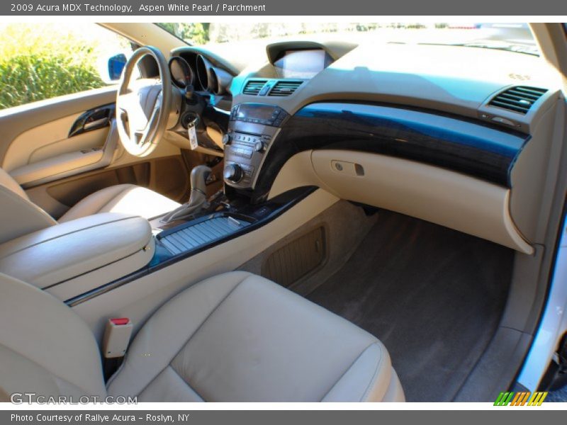 Aspen White Pearl / Parchment 2009 Acura MDX Technology