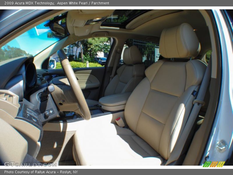 Aspen White Pearl / Parchment 2009 Acura MDX Technology