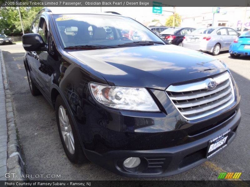 Obsidian Black Pearl / Desert Beige 2008 Subaru Tribeca Limited 7 Passenger