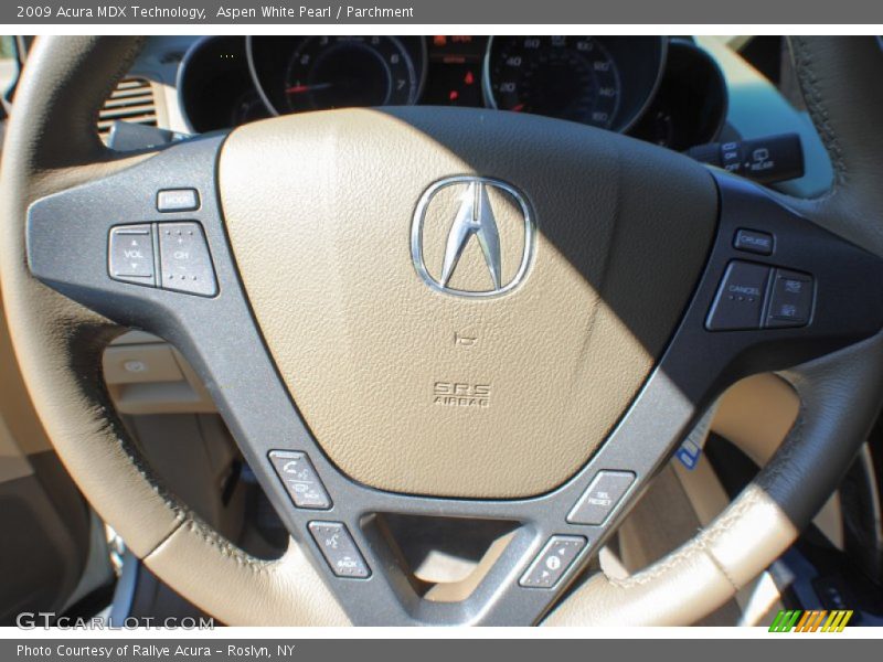 Aspen White Pearl / Parchment 2009 Acura MDX Technology
