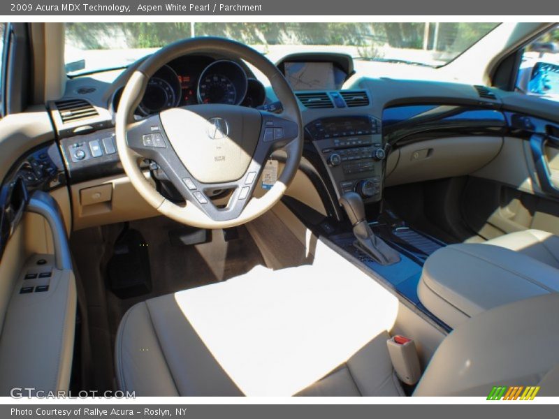Aspen White Pearl / Parchment 2009 Acura MDX Technology