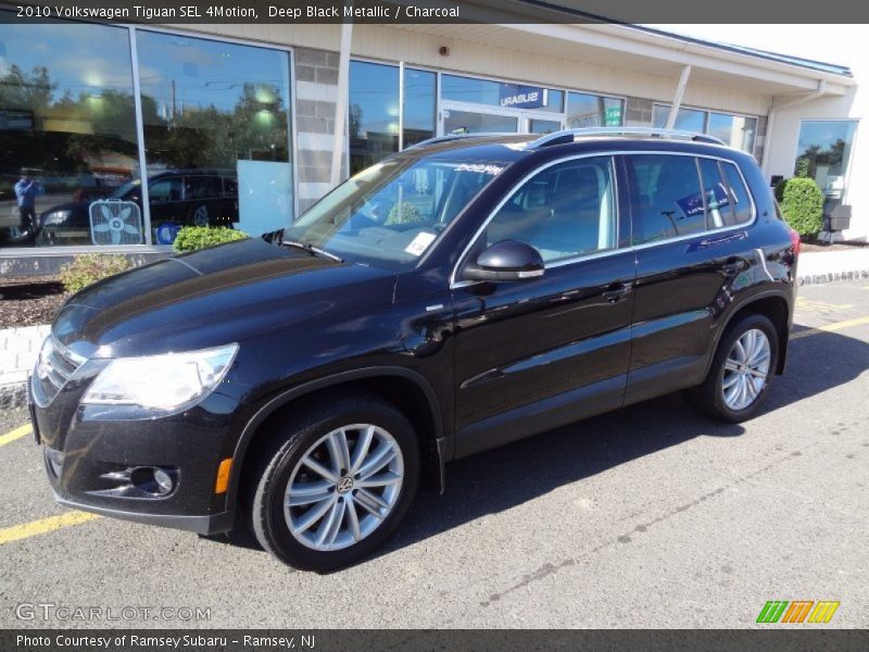 Deep Black Metallic / Charcoal 2010 Volkswagen Tiguan SEL 4Motion