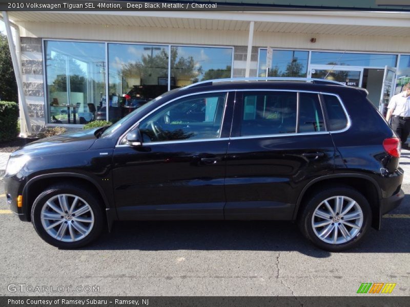 Deep Black Metallic / Charcoal 2010 Volkswagen Tiguan SEL 4Motion