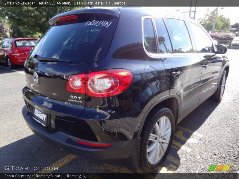 Deep Black Metallic / Charcoal 2010 Volkswagen Tiguan SEL 4Motion