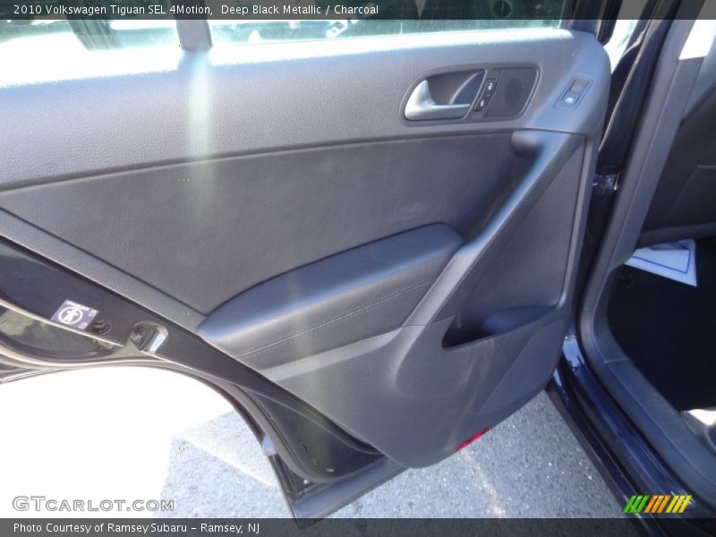 Deep Black Metallic / Charcoal 2010 Volkswagen Tiguan SEL 4Motion