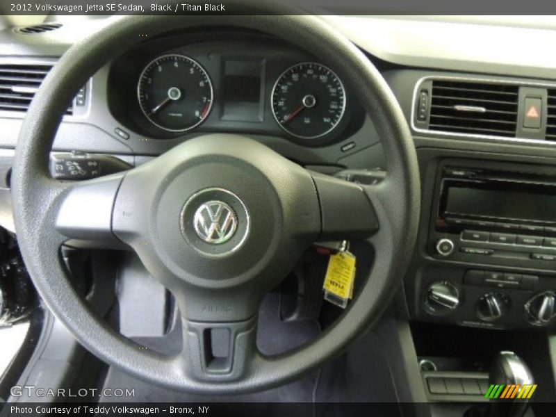 Black / Titan Black 2012 Volkswagen Jetta SE Sedan