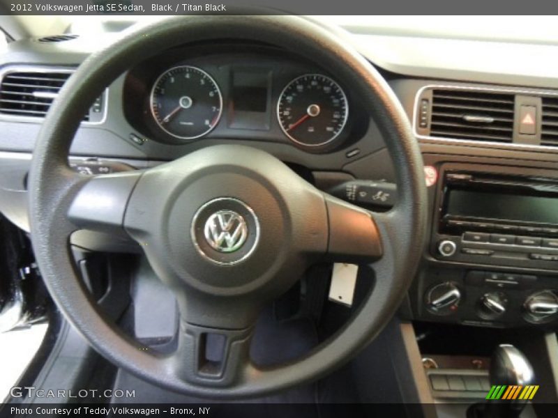 Black / Titan Black 2012 Volkswagen Jetta SE Sedan