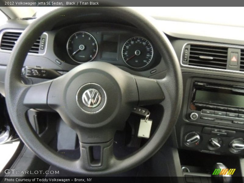 Black / Titan Black 2012 Volkswagen Jetta SE Sedan