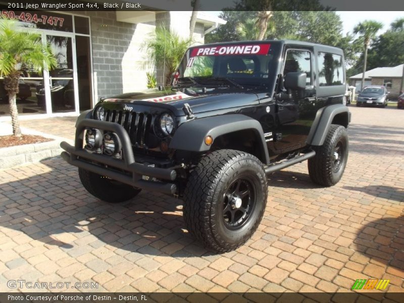 Black / Black 2011 Jeep Wrangler Sport 4x4