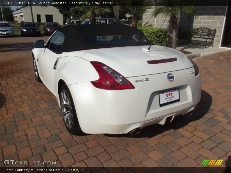 Pearl White / Gray Leather 2010 Nissan 370Z Touring Roadster