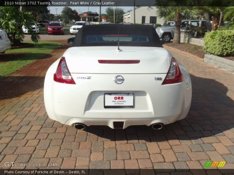 Pearl White / Gray Leather 2010 Nissan 370Z Touring Roadster
