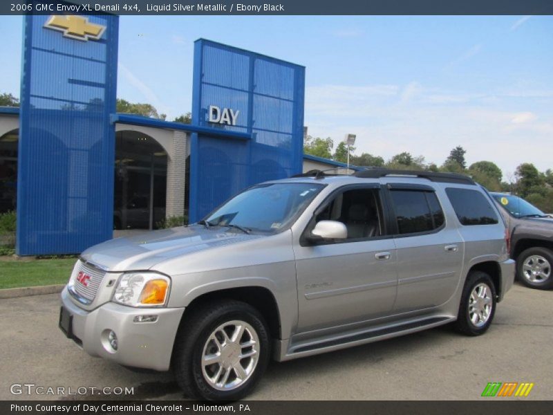 Liquid Silver Metallic / Ebony Black 2006 GMC Envoy XL Denali 4x4