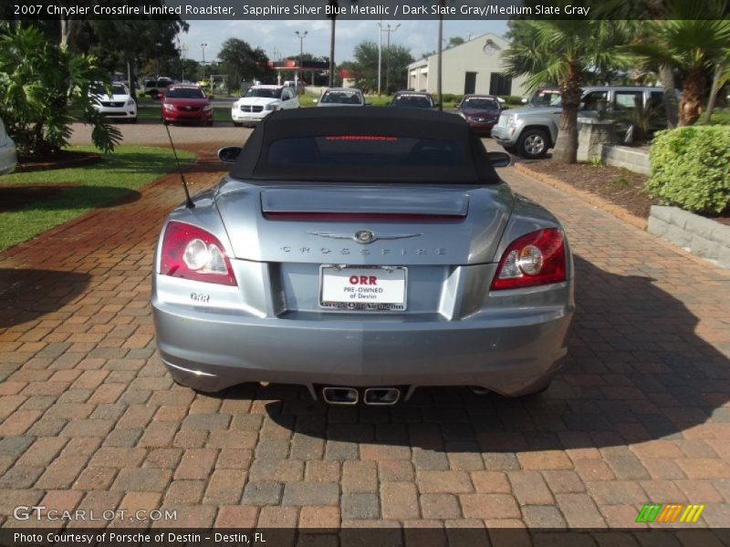 Sapphire Silver Blue Metallic / Dark Slate Gray/Medium Slate Gray 2007 Chrysler Crossfire Limited Roadster