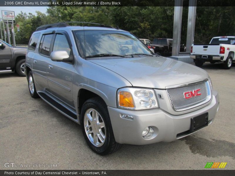 Liquid Silver Metallic / Ebony Black 2006 GMC Envoy XL Denali 4x4