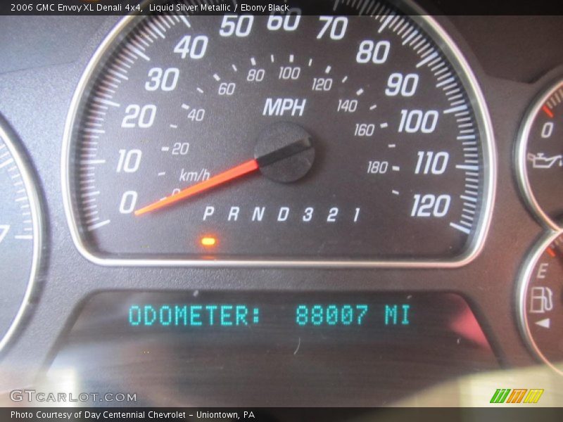 Liquid Silver Metallic / Ebony Black 2006 GMC Envoy XL Denali 4x4