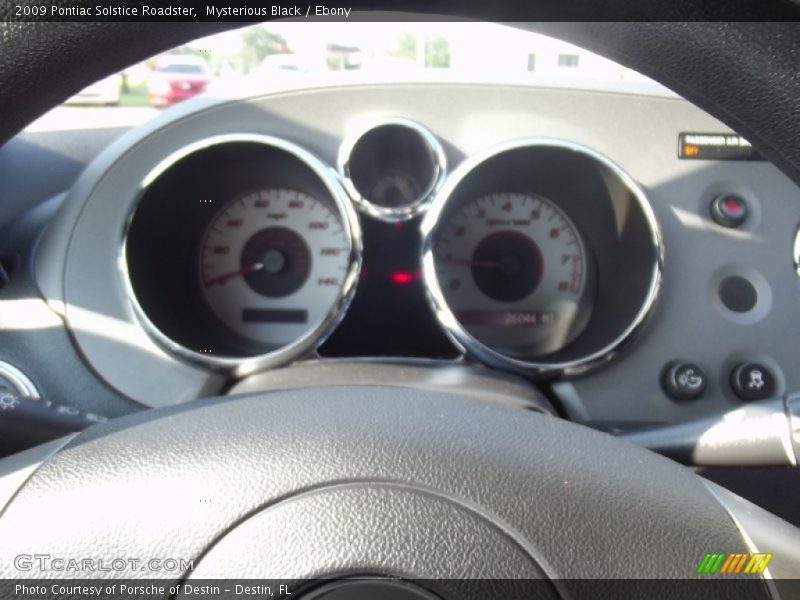 Mysterious Black / Ebony 2009 Pontiac Solstice Roadster