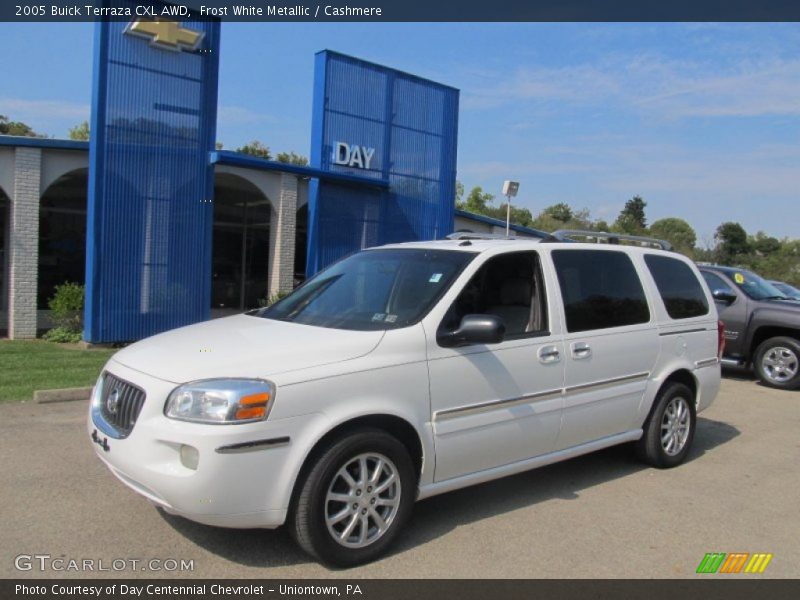 Frost White Metallic / Cashmere 2005 Buick Terraza CXL AWD