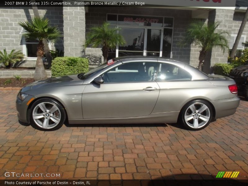  2007 3 Series 335i Convertible Platinum Bronze Metallic