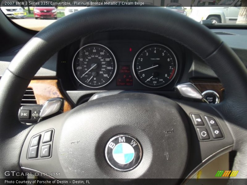 Platinum Bronze Metallic / Cream Beige 2007 BMW 3 Series 335i Convertible