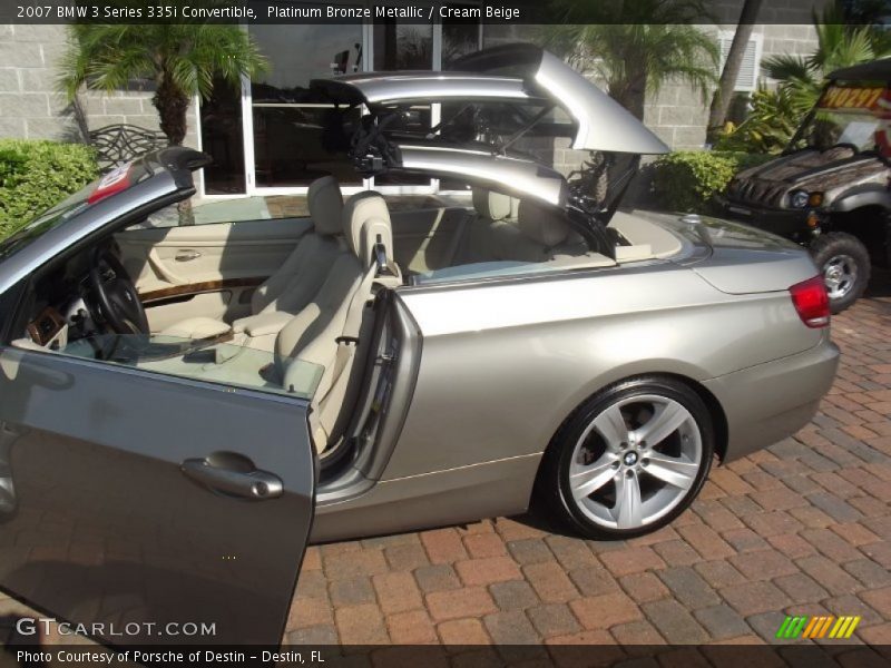 Platinum Bronze Metallic / Cream Beige 2007 BMW 3 Series 335i Convertible