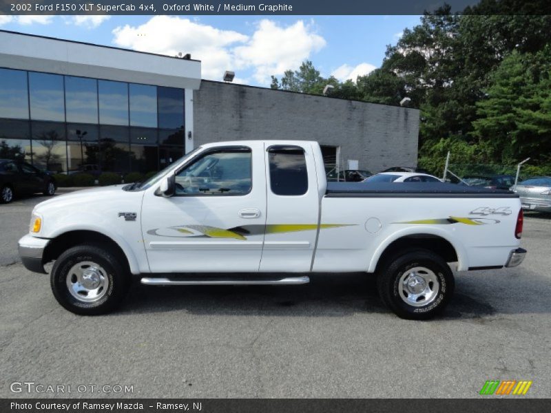 Oxford White / Medium Graphite 2002 Ford F150 XLT SuperCab 4x4