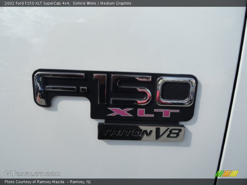 Oxford White / Medium Graphite 2002 Ford F150 XLT SuperCab 4x4