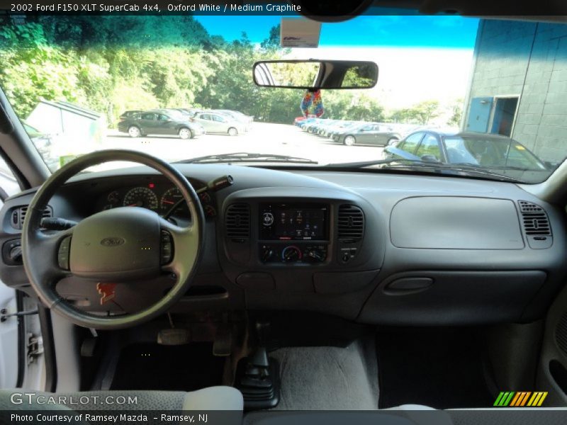 Oxford White / Medium Graphite 2002 Ford F150 XLT SuperCab 4x4