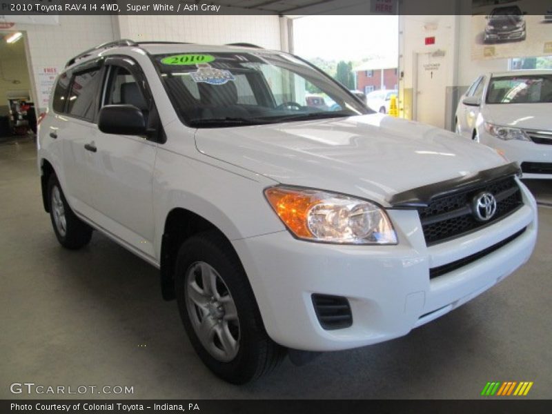 Super White / Ash Gray 2010 Toyota RAV4 I4 4WD